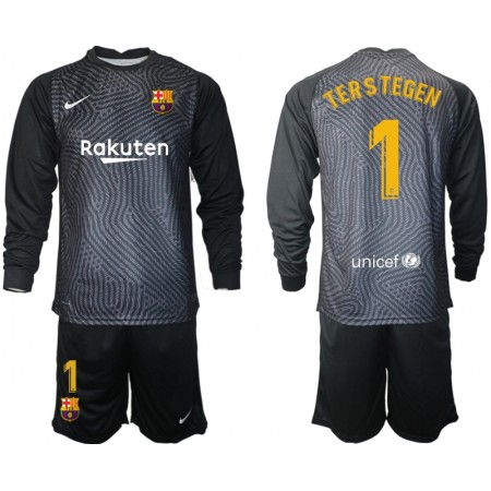 FC Barcelona Doelman TER Stegen 1 Kind Tenue 2020-21 M004 L/S